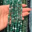 Sirag Agat verde dantelat sfere 6mm, 37cm