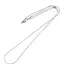 Lantisor din inox argintiu model clasic, 40cm