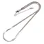 Lantisor din inox argintiu model snake gros, 40cm