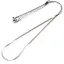 Lantisor din inox argintiu model snake subtire, 40cm
