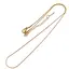 Lantisor din inox auriu model clasic, 40cm