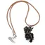 Pandantiv ciorchine Obsidian fulg de nea