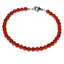 Bratara agat rosu 4mm