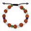 Bratara zodia Rac cu Rudraksha si cristale naturale pentru protectie – produs pe fundal alb