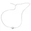 Colier cu sfera de Larimar 9 mm pe fir transparent, inchizatoare din argint, 43 cm