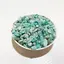 Cristale chips din amazonit, pietricele neregulate 7-9 mm, punguta de 100 g