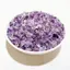 Cristale chips din ametist deschis, 100 g per punguta, pietre de 7-9 mm