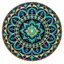 Sticker decorativ din PVC, mandala de protectie, patrat 5 x 5 cm, fundal alb