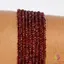 Sirag granat rosu discuri fatetate 2-3mm, 33cm