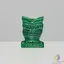 Bufnita malachit figurina gravata 30mm