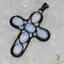 Pandantiv cruce opalit 70mm