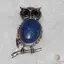 Brosa / Pandantiv bufnita lapis lazuli