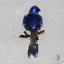 Brosa / Pandantiv papagal colorat lapis lazuli