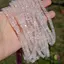 Sirag cuart roz patratele 5-6mm, 40cm