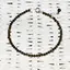 Bratara obsidian auriu pietre micro fatetate 3mm si argint 925