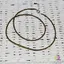 Colier obsidian verde pietre micro fatetate 2mm si argint 925