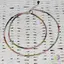 Colier turmalina multicolor pietre micro fatetate 2mm si argint 925
