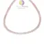 Colier cuart roz sfere fatetate 4mm