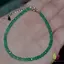 Bratara onix verde discuri 3mm si argint 925