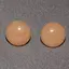 Cercei cu surub calcit orange semisfere 8mm