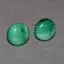 Cercei cu surub malachit natural semisfere 8mm
