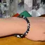 Bratara crazy agat negru sfere 6mm