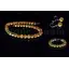 Set citrin sfere fatetate 10mm