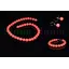 Set coral roz sfere 10mm