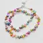 Colier perle de cultura colorate freeform M2