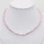 Colier Kunzit roz sfere 7mm si argint 925