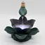 Suport ardere conuri parfumate cascada - backflow, Lotus cu lumina AR54