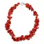 Colier coral rosu - pietre 10-14mm