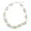 Colier handmade cu cristal de stanca, sticla si elemente metalice