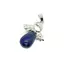 Pandantiv inger lapis lazuli cu metal 32mm