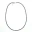 Colier safir albastru sfere fatetate 2-3mm si argint 925