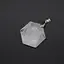 Pandantiv cristal de stanca hexagonal 28mm