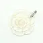 Pandantiv floare sidef alb 48mm