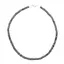 Colier perle de cultura negre rondele 6mm