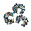 Brosa agate colorate si metal antichizat 48mm