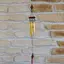 Clopotei de vant din metal cu 6 tuburi, romb din lemn - 60cm