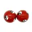 Set 2 bile pentru relaxare cu Yin Yang - Rosii, 42mm
