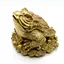 Statueta Feng Shui Broasca raioasa din bronz - 12cm