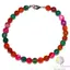 Bratara agat multicolor sfere fatetate 6mm