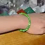 Bratara sidef verde colorat sfere 6mm