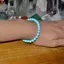 Bratara turcoaz bleu sfere fatetate 6mm