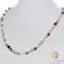 Colier agat de Botswana sfere fatetate 6mm