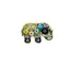 Brosa elefant cu ochi protectori colorati - auriu