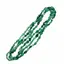 Colier lung cu noduri pietre neuniforme agat verde - 120cm