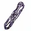 Colier lung cu noduri pietre neuniforme ametist - 120cm