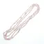Colier lung cu noduri pietre neuniforme cuart roz - 120cm